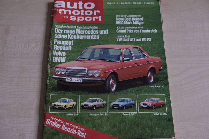 Deckblatt Auto Motor und Sport (15/1976)